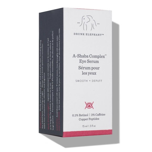 Drunk Elephant A-Shaba Complex Eye Serum .5 fl oz/ 15 mL NEW UNUSED BOXED - Picture 3 of 9